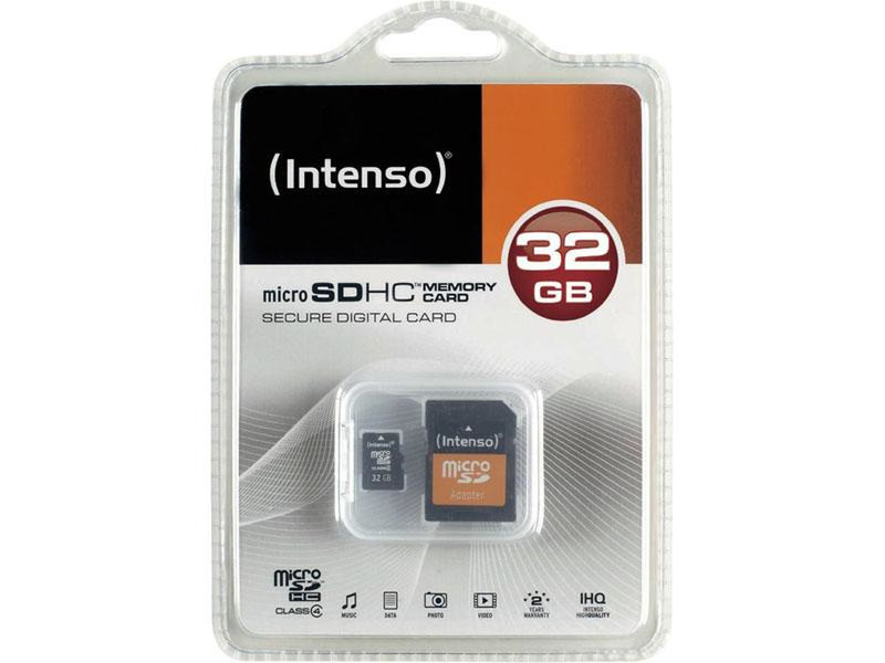 Intenso MicroSDHC 32GB 32ГБ MicroSDHC Class 4 карта памяти