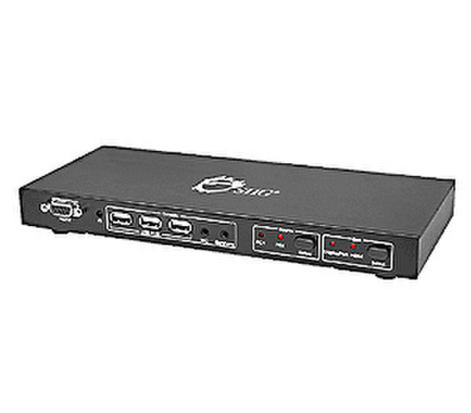 Siig USB DisplayPort KVM Switch Schwarz Tastatur/Video/Maus (KVM)-Switch