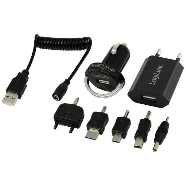 LogiLink PA0036A Auto,Indoor,Outdoor Black mobile device charger