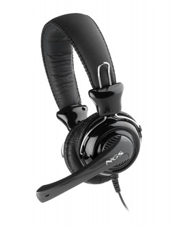NGS Vox500USB USB Binaural Kopfband Schwarz Headset