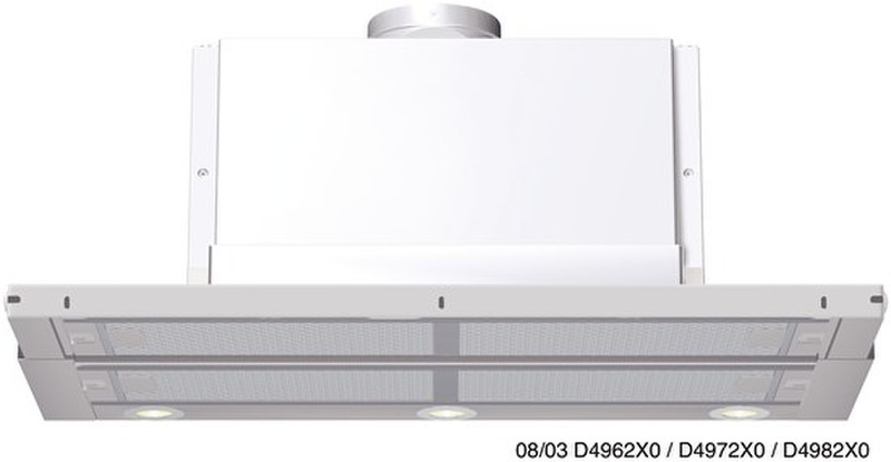 Neff D4972X0 Built-under 700m³/h White cooker hood