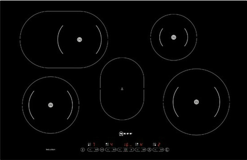 Neff T45D80X1 built-in Electric induction Black hob