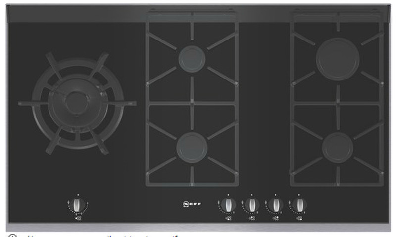 Neff T69S86N0 built-in Gas Black hob