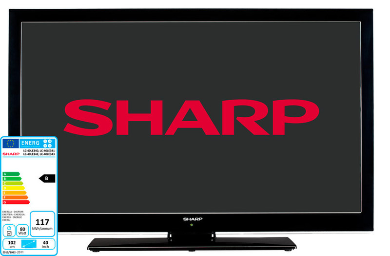 Sharp LC-40LE343E 40Zoll Full HD Schwarz LED-Fernseher