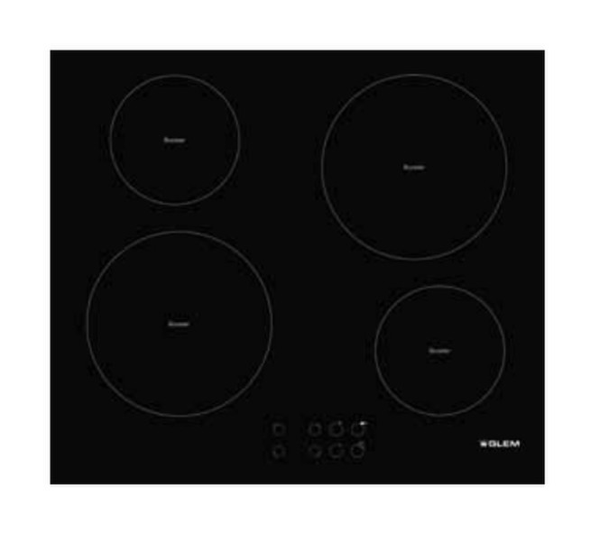 Glem GTI64L built-in Electric Black hob