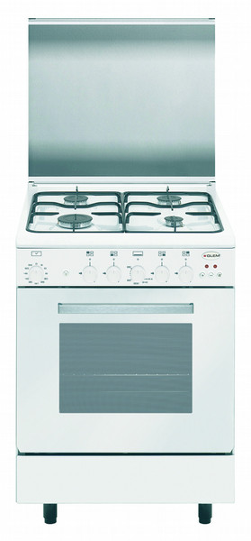 Glem Alpha A66BXF2 Freistehend Gas hob Weiß