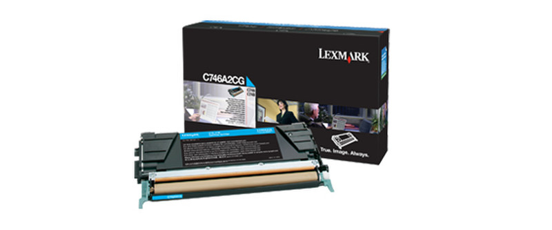 Lexmark C746A2CG Cartridge 7000pages Cyan laser toner & cartridge