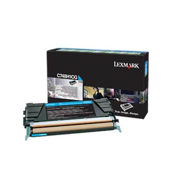 Lexmark C748H1CG Cartridge 10000pages Cyan laser toner & cartridge