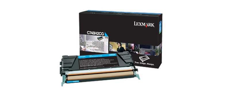Lexmark C748H2CG Cartridge 10000pages Cyan laser toner & cartridge