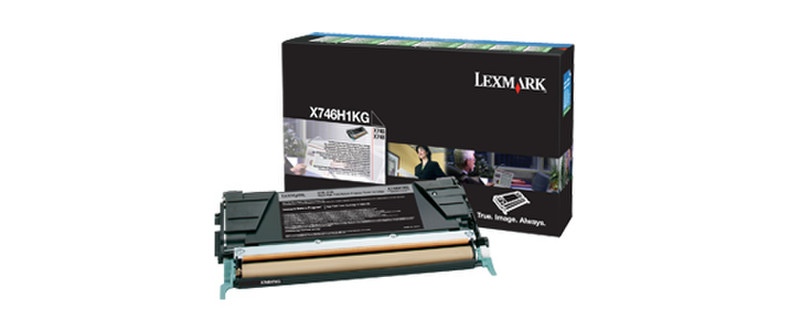 Lexmark X746H1KG Тонер 12000страниц Черный тонер и картридж для лазерного принтера