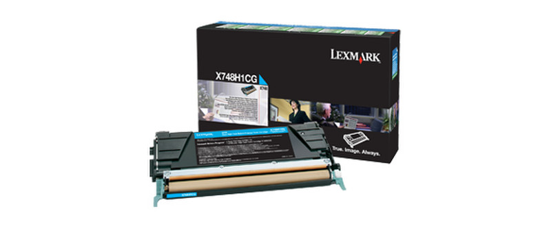 Lexmark X748H1CG Toner 10000pages Cyan laser toner & cartridge
