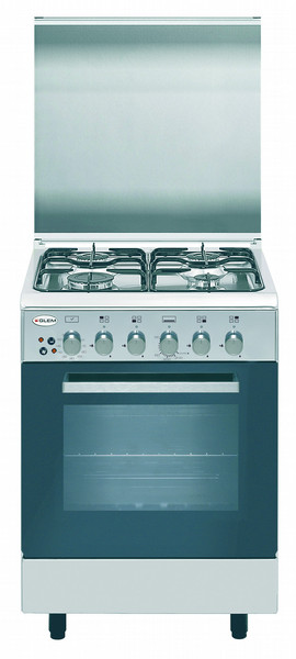 Glem Alpha A55BIF2 Freestanding Gas hob Stainless steel