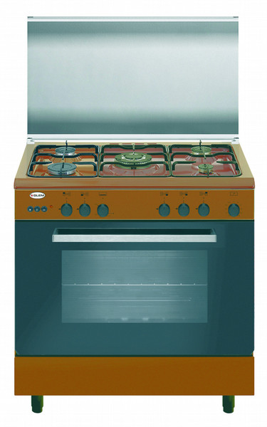 Glem Alpha A85TCF2 Freistehend Gas hob Braun