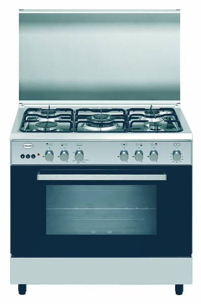 Glem Alpha A85TIF2 Freistehend Gas hob Edelstahl