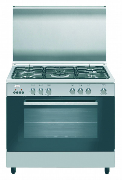 Glem Alpha A96GIF2 Freistehend Gas hob Edelstahl