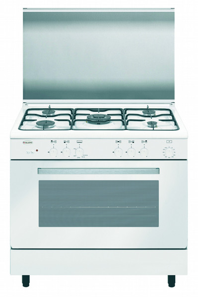 Glem Alpha A96TXL2 Freestanding Gas hob White