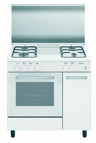 Glem Alpha AS85AXF2 Freistehend Gas hob Weiß