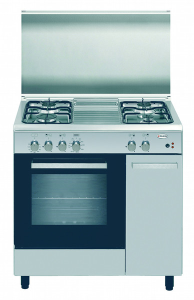 Glem Alpha AS85AIF2 Freistehend Gas hob Edelstahl