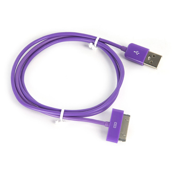 Tucano CA-30D-PP 1m 30 pin USB Violett Handykabel