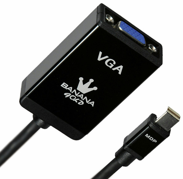 BananaGold 4030125 B 0.25m mini DisplayPort VGA (D-Sub) Black video cable adapter