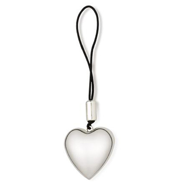 Palm Silver Heart Charm telephone hanger