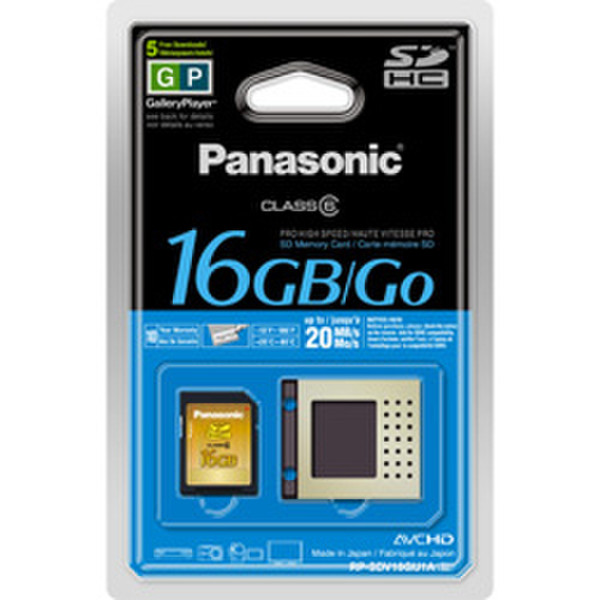 Panasonic 16GB SD Memory Card 16GB SDHC Speicherkarte