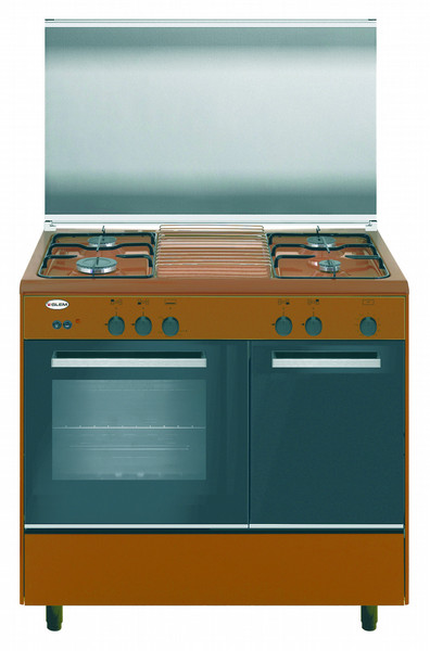 Glem Alpha AR96ACL2 Freistehend Gas hob Braun