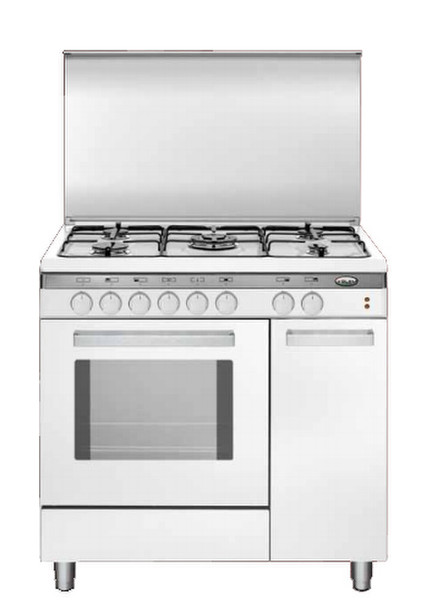 Glem Unica UQ85GX2 Freistehend Gas hob Weiß