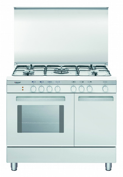 Glem Unica UR96NX2 Freestanding Gas hob A White