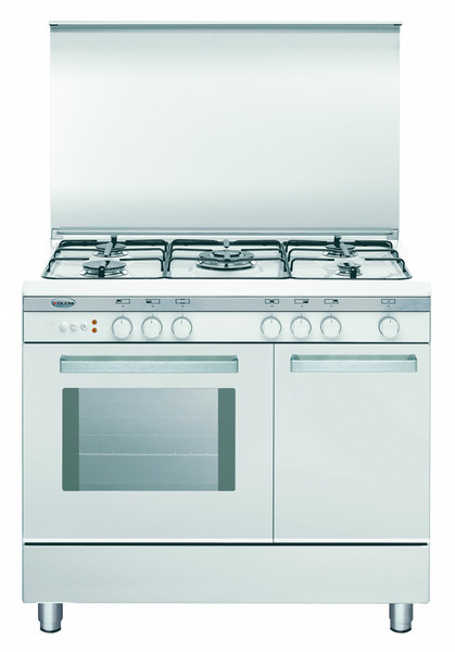 Glem Unica UR96GX2 Freestanding Gas hob White