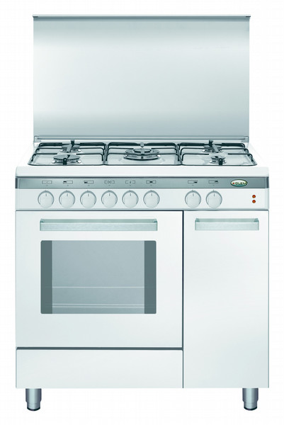 Glem Unica UQ85DX2 Freistehend Gas hob A Weiß