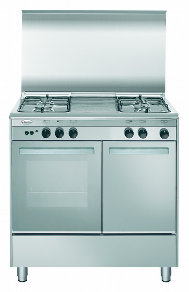 Glem Unica UR85AI2 Freestanding Gas hob Stainless steel