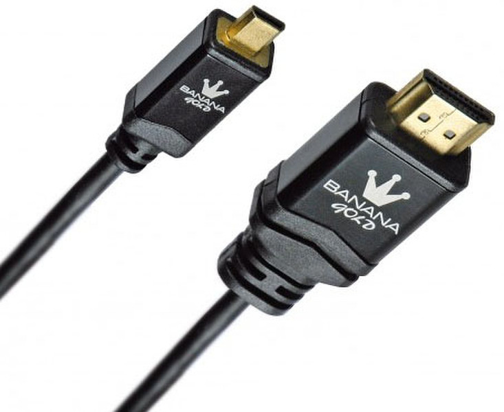 BananaGold 1m HDMI 1.4 1м HDMI Micro-HDMI Черный