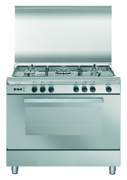 Glem Unica U96GIF2 Freistehend Gas hob Edelstahl