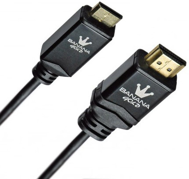 BananaGold 1.8m HDMI 1.4 1.8m HDMI Mini-HDMI Black