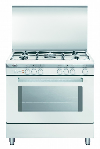 Glem Unica U85GXF2 Freistehend Gas hob Weiß