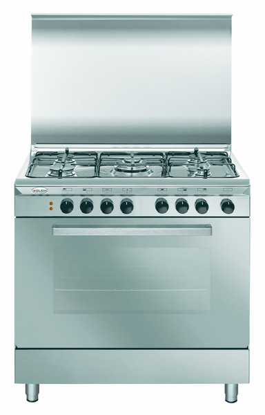 Glem Unica U86DIF2 Freestanding Gas hob A Stainless steel