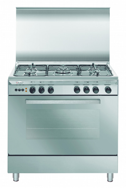 Glem Unica U85GIF2 Freistehend Gas hob Edelstahl