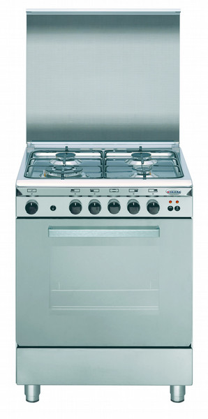 Glem Unica U66BIF2 Freistehend Gas hob Edelstahl