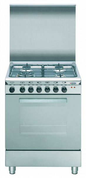 Glem Unica U66VIF2 Freistehend Gas hob A Edelstahl