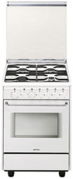 Smeg CB60G8 Freestanding Gas hob White cooker