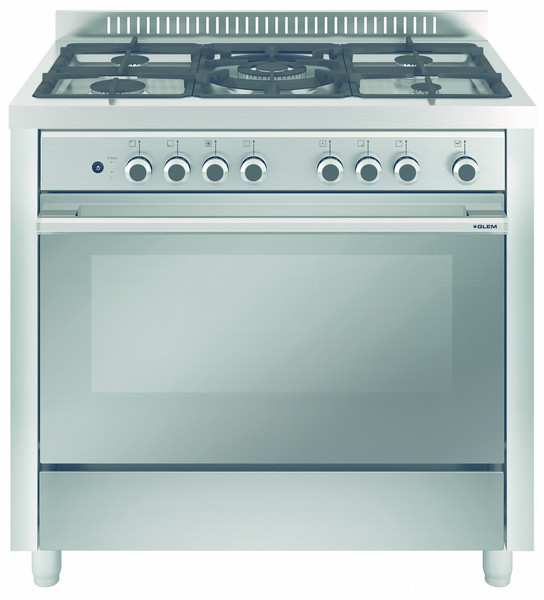 Glem Matrix M965MI Freestanding Gas hob A Stainless steel