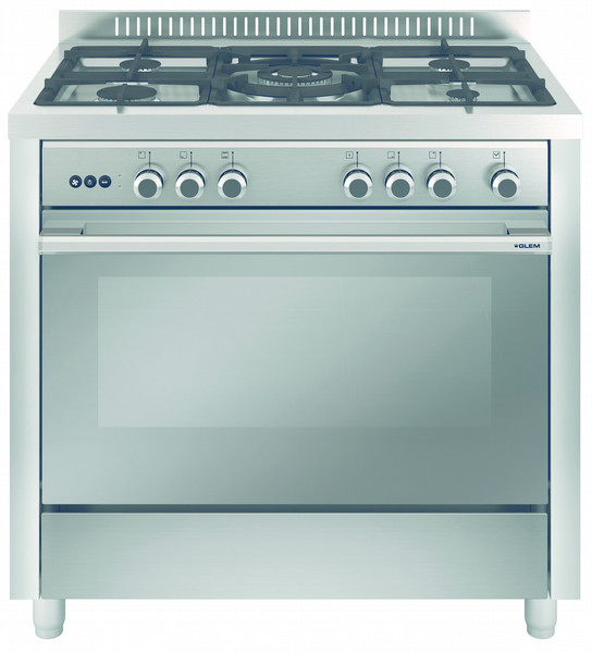 Glem Matrix M965VI Freistehend Gas hob Edelstahl