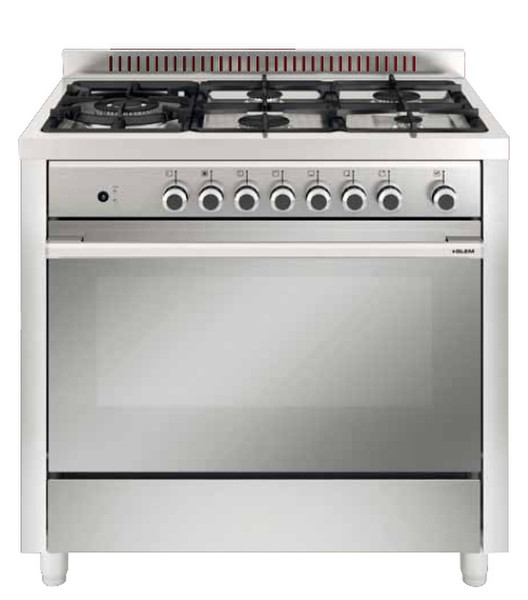 Glem Matrix M96TVI Freestanding Gas hob Stainless steel