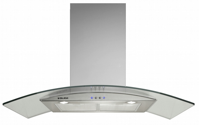 Glem GHS97IX Wall-mounted 750m³/h D Stainless steel cooker hood