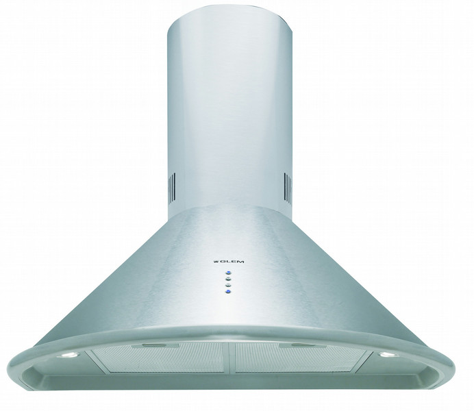 Glem GHR97IX Wall-mounted 750m³/h Stainless steel cooker hood