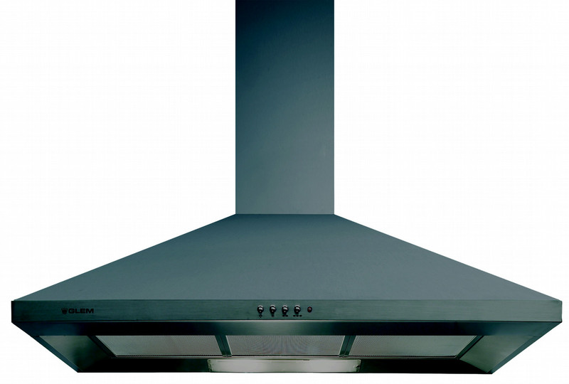 Glem GHP94BK Wall-mounted 440m³/h Black cooker hood