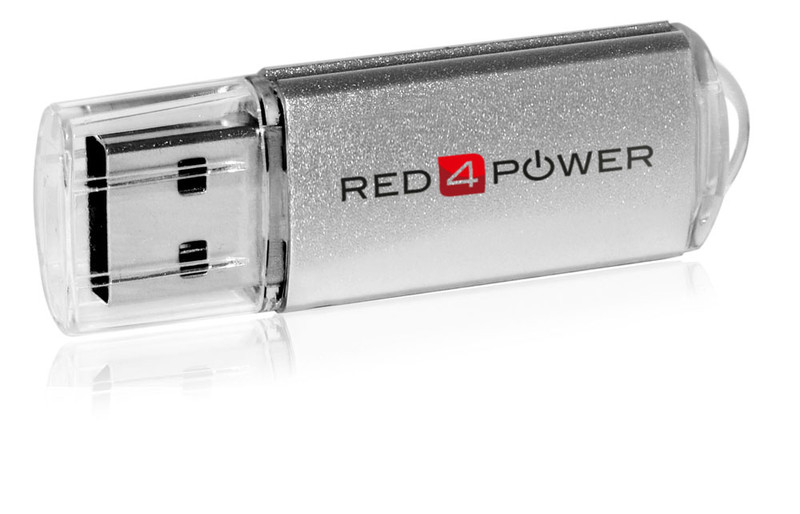 Red4Power R4-U004S 16ГБ USB 2.0 Cеребряный USB флеш накопитель