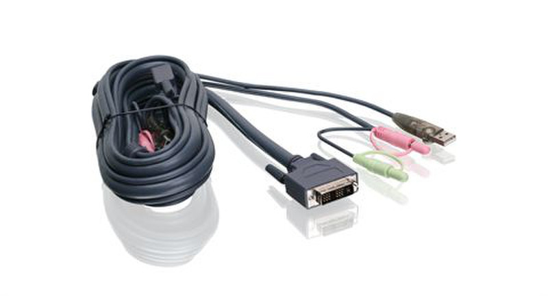 iogear G2L7D02UI 1.8м Черный кабель клавиатуры / видео / мыши
