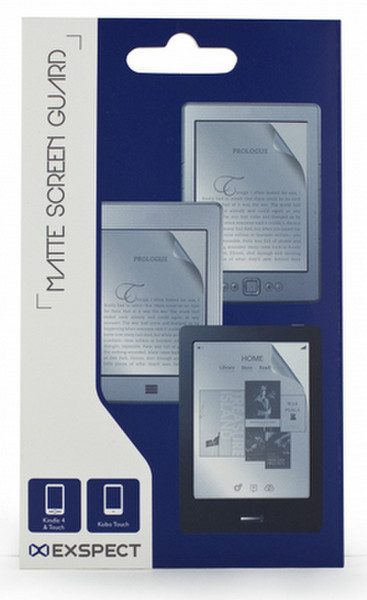 Exspect EX0005 Kindle 4, Kindle Touch, Kobo Touch Bildschirmschutzfolie
